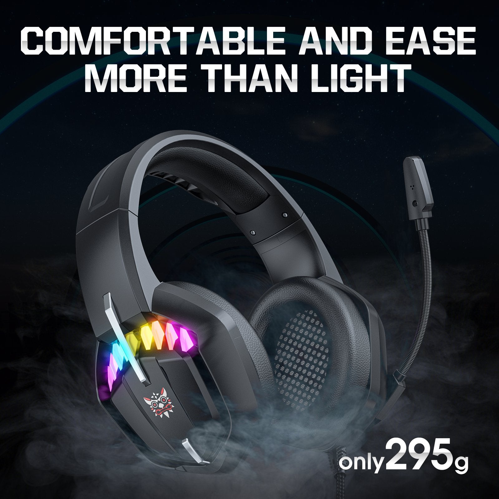ONIKUMA X28 Wired Backlit Gaming Headset Noise Reduction Head Band Type Earphone ONIKUMA X28 Wired Backlit Gaming Headset Noise Reduction Head Band Type Earphone